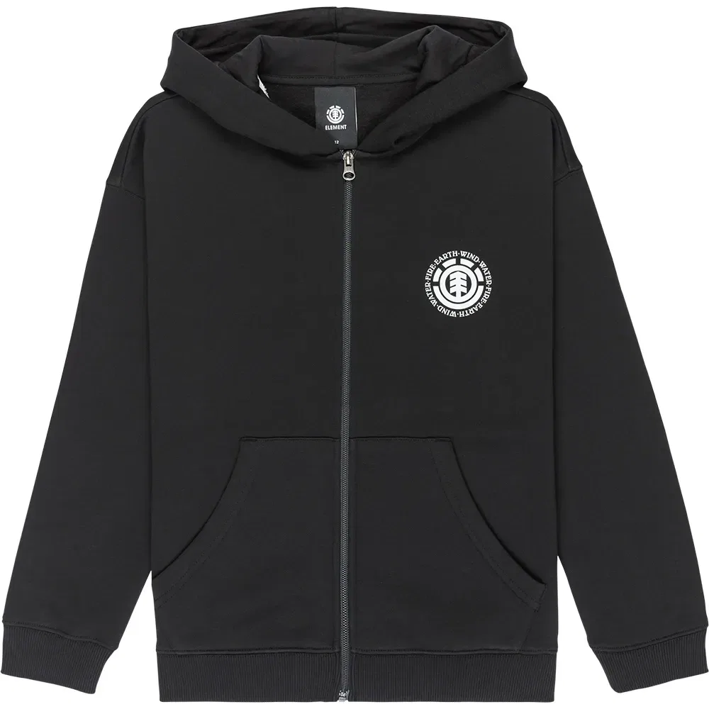 Детское худи с принтом Element Seal Full Zip Sweatshirt Element, Black — фото 3