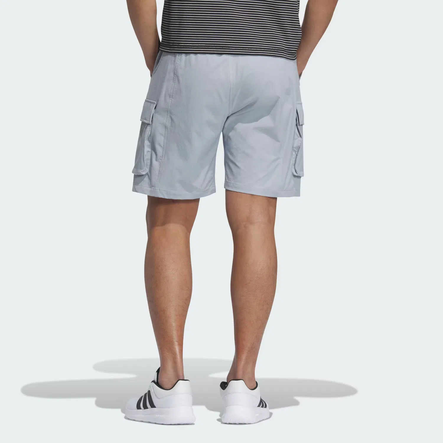Мужские карго шорты с принтом City Escape Halo Silver Adidas, Halo Silver — фото 4