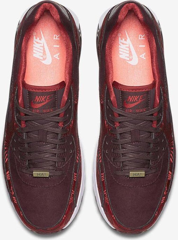 Кроссовки Nike Wmns Air Max 90 Ultra LOTC QS 'Shanghai', красный — фото 4