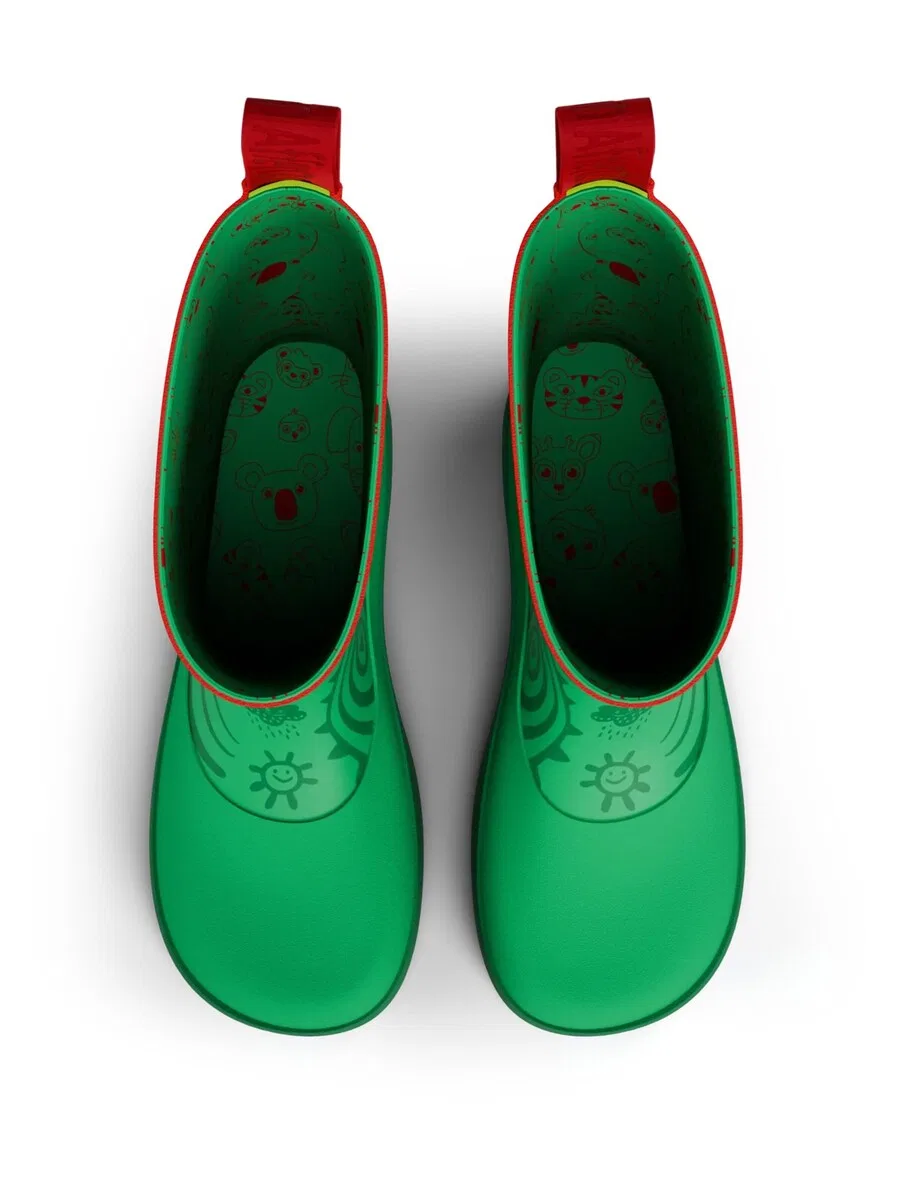 Резиновые сапоги Affenzahn 'Gummistiefel Vegan Plashy' зеленого цвета — фото 4