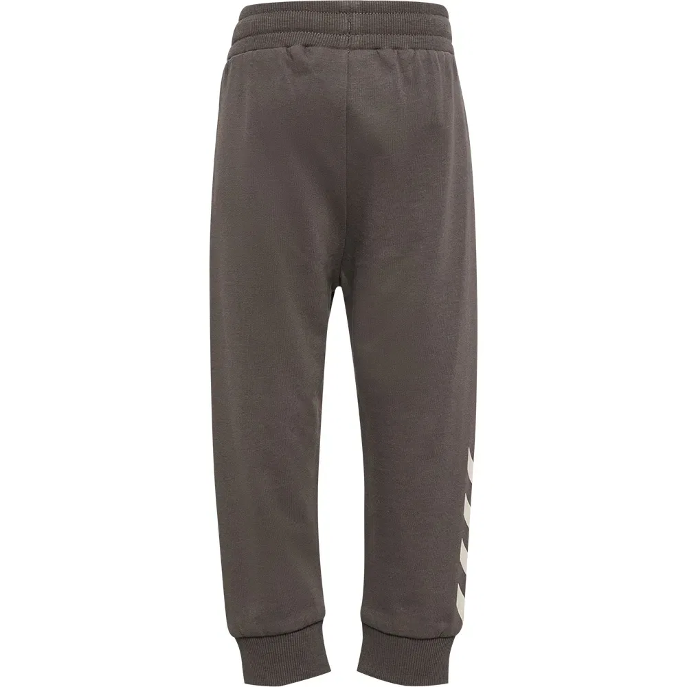 Детские спортивные штаны для девочек с принтом Hummel Mini Regular Logo, Grey — фото 2