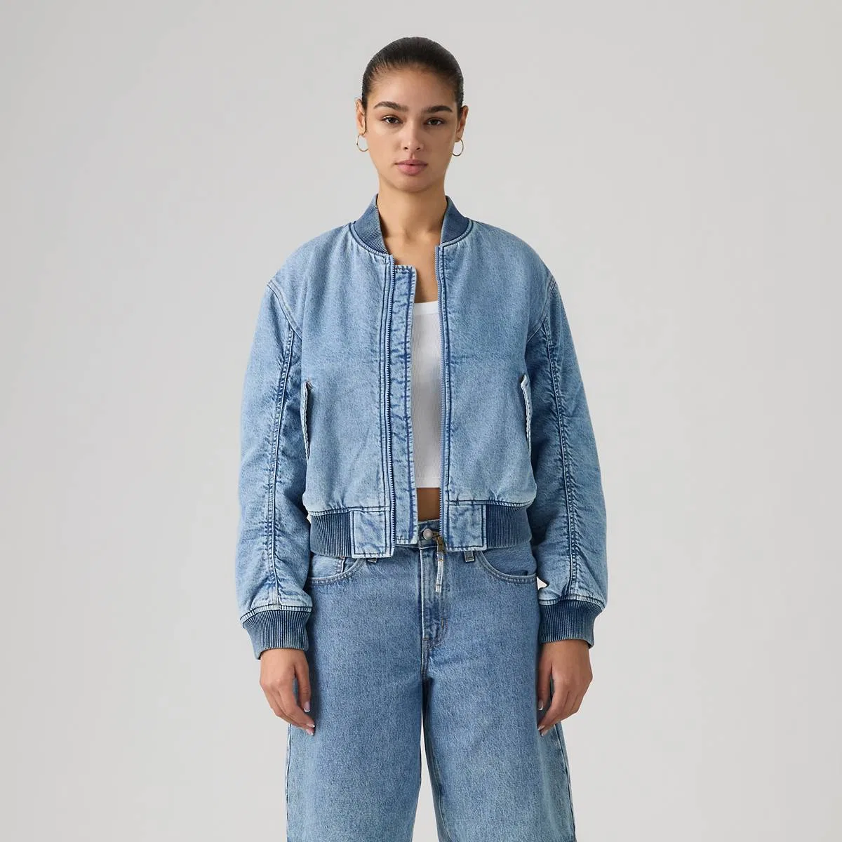 Куртка-Бомбер в стиле вестерн «Скаут» Levi's, Good Country Days - Light Wash — фото 4
