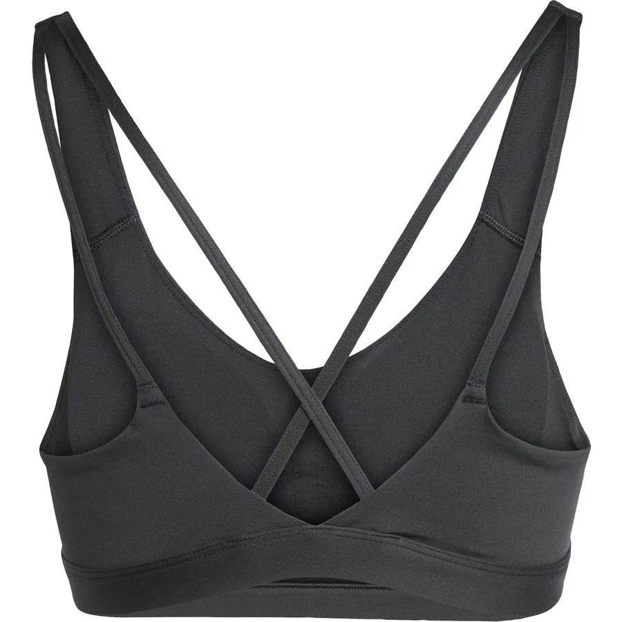 Спортивный бюстгальтер средней поддержки All Me Essentials Medium Support Bra adidas, Черный — фото 4
