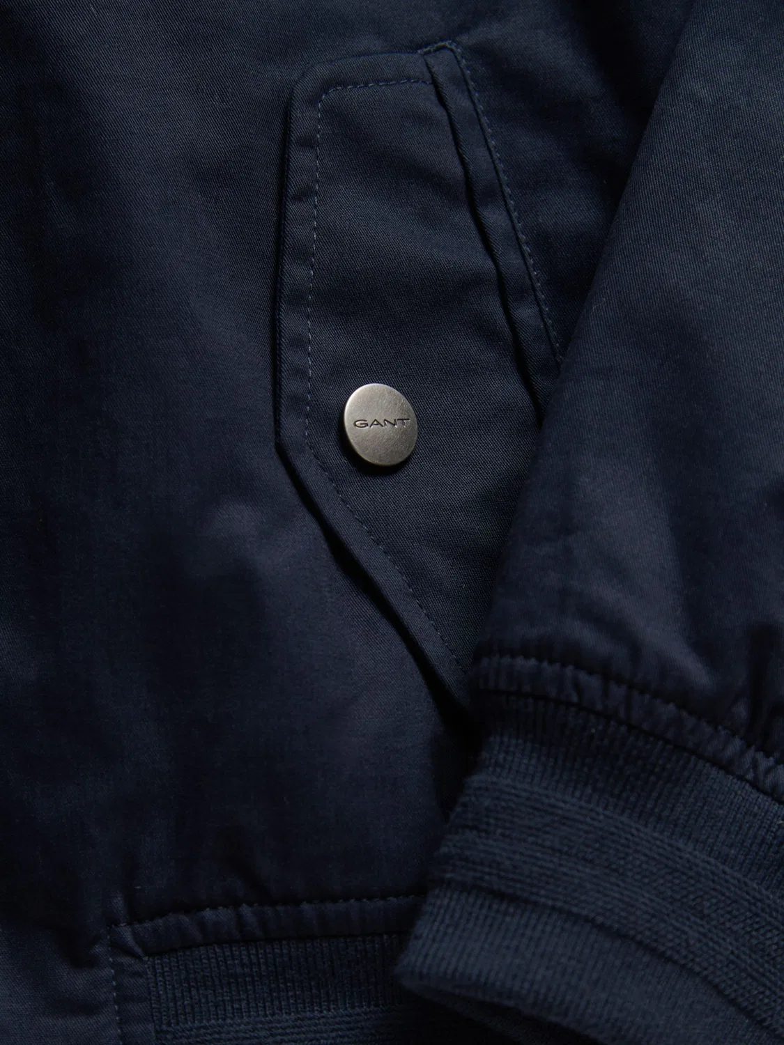Куртка Harrington, легкая, GANT, синий — фото 3
