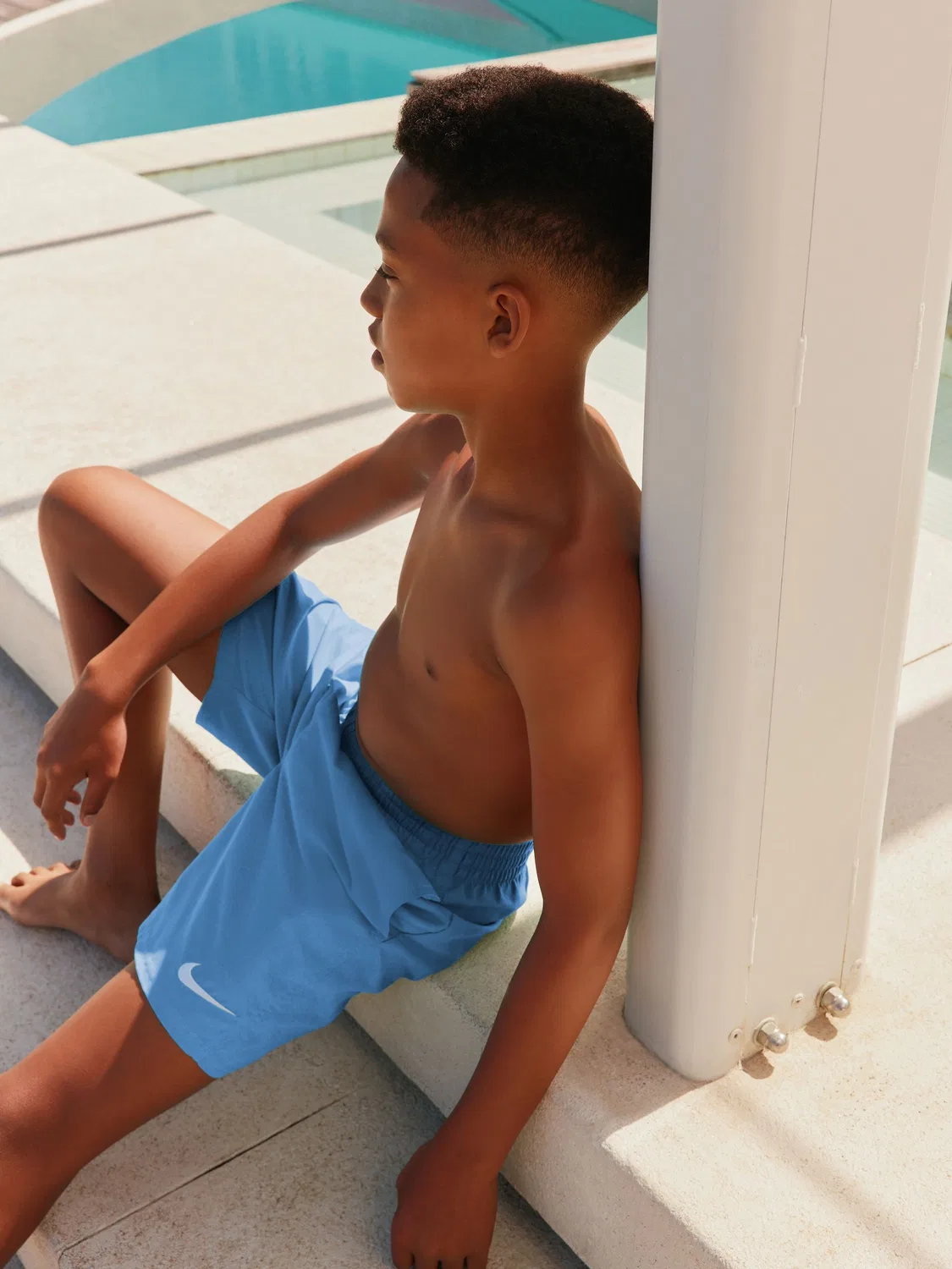 Плавки Nike Essential Volley Swim Shorts, University Blue — фото 2