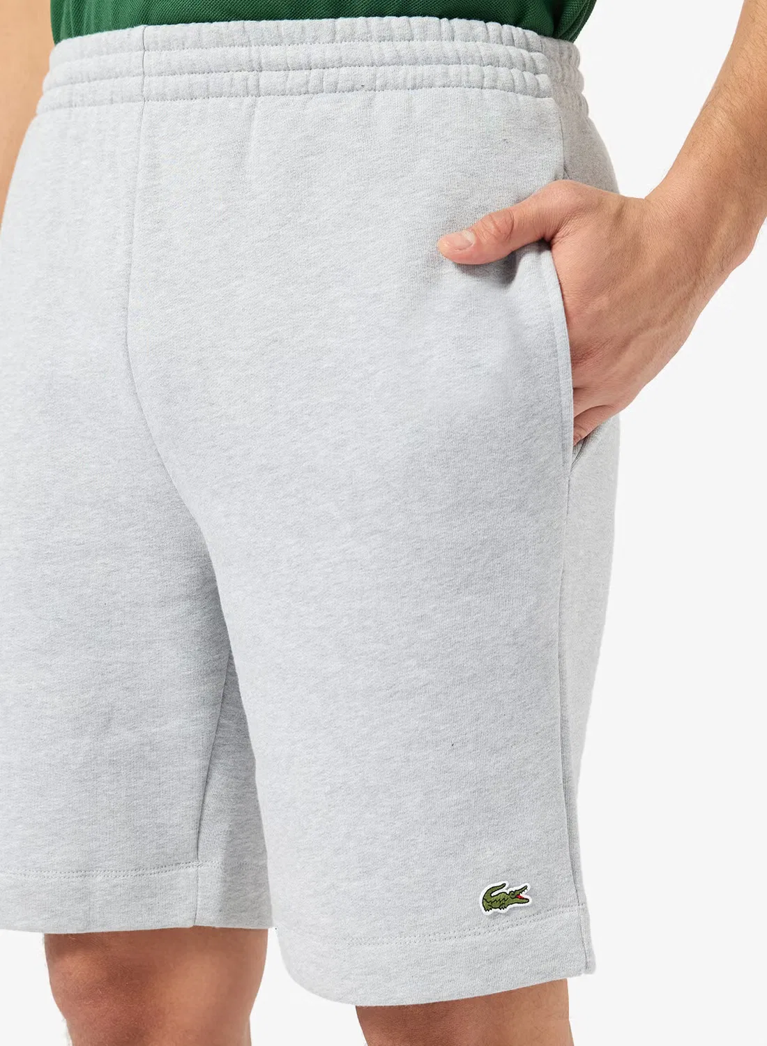 Шорты из флиса Regular fit Lacoste, лиловый — фото 4