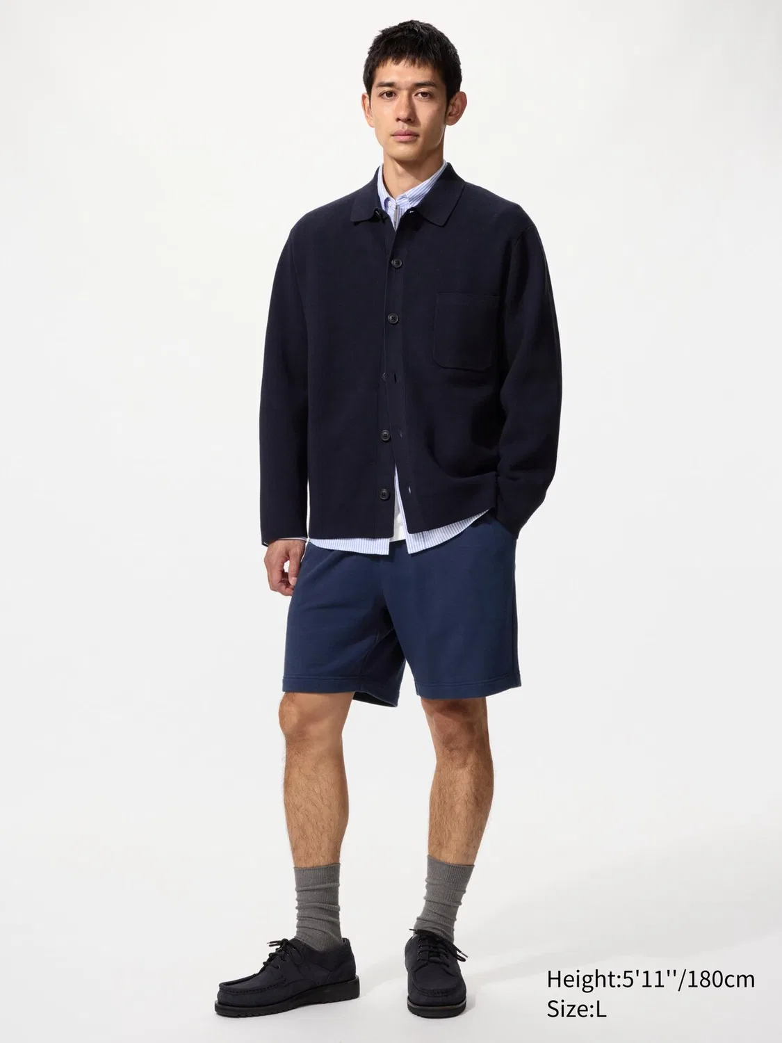 Шорты Uniqlo, эластичные спортивные, кремовый — фото 2