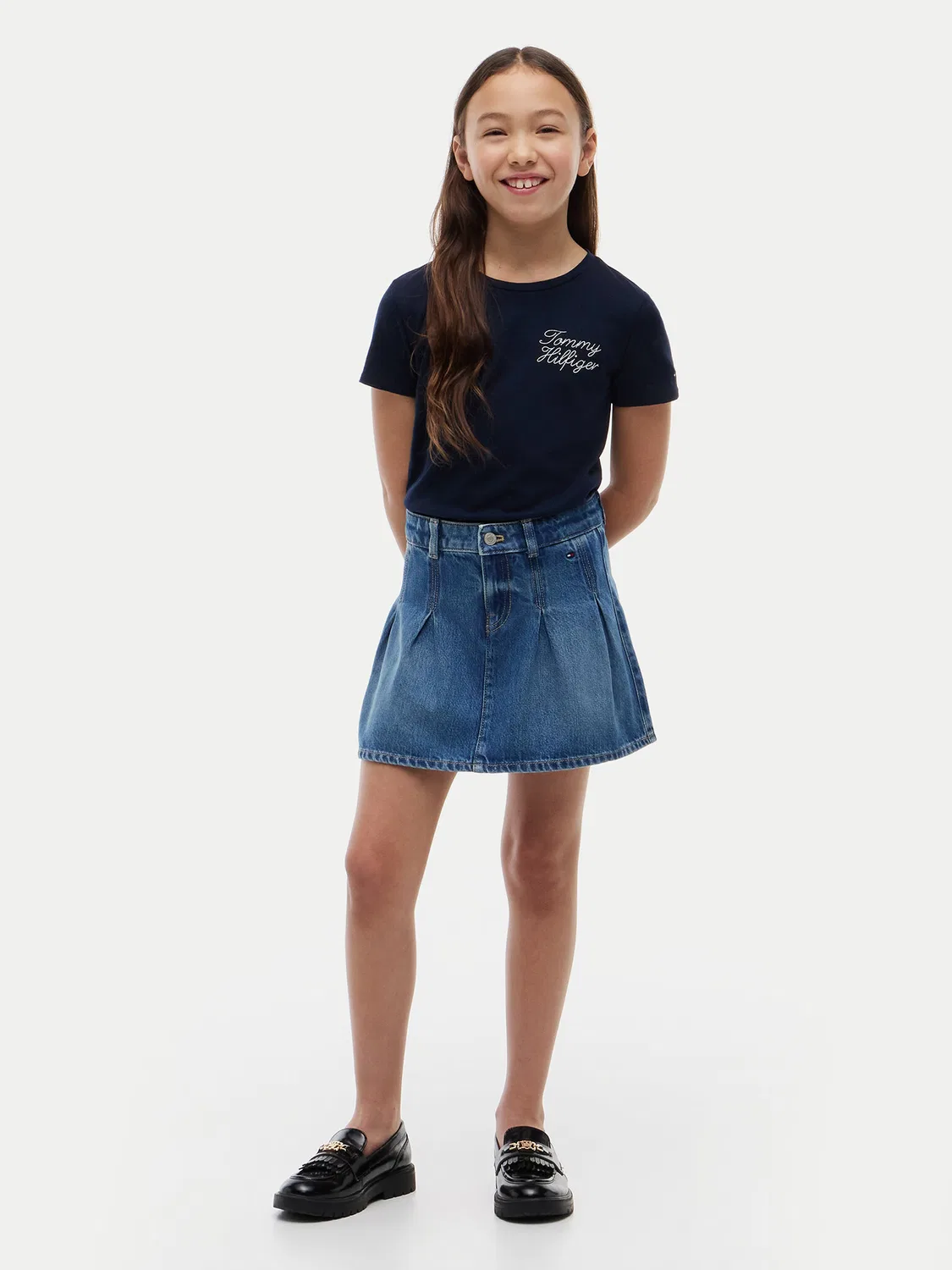 Футболка стандартного кроя для девочки Tommy Hilfiger, темно-синий — фото 2