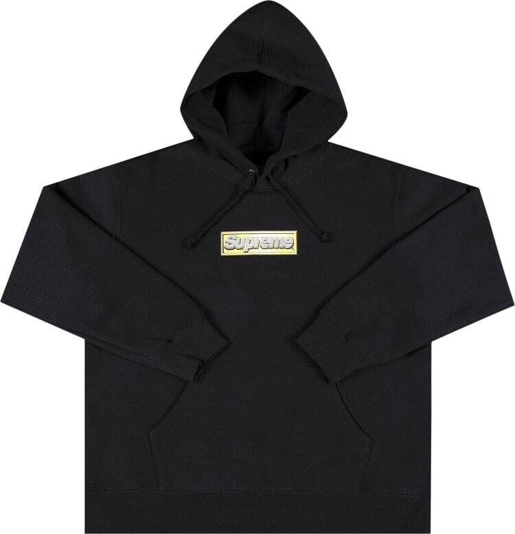 

Толстовка Supreme Bling Box Logo Hooded Sweatshirt 'Black', черный
