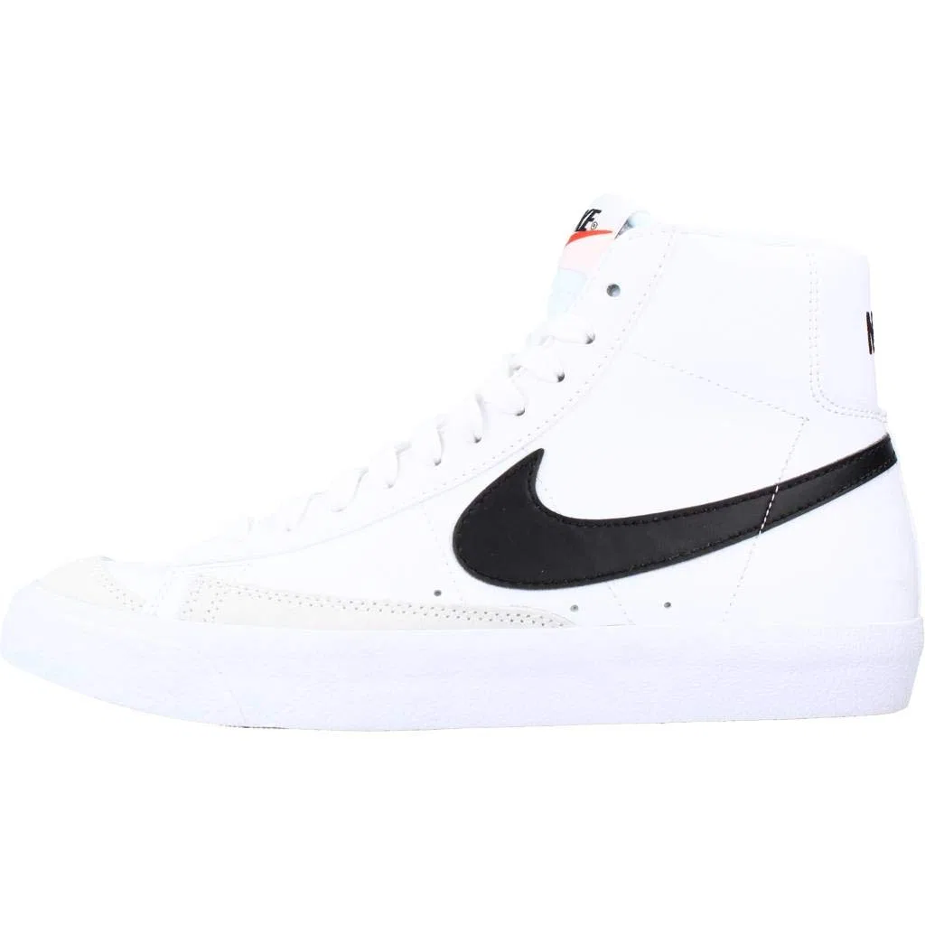 Детские кроссовки для мальчиков с вентиляцией NIKE Blazer Mid '77 NIKE, White Black Orange — фото 2