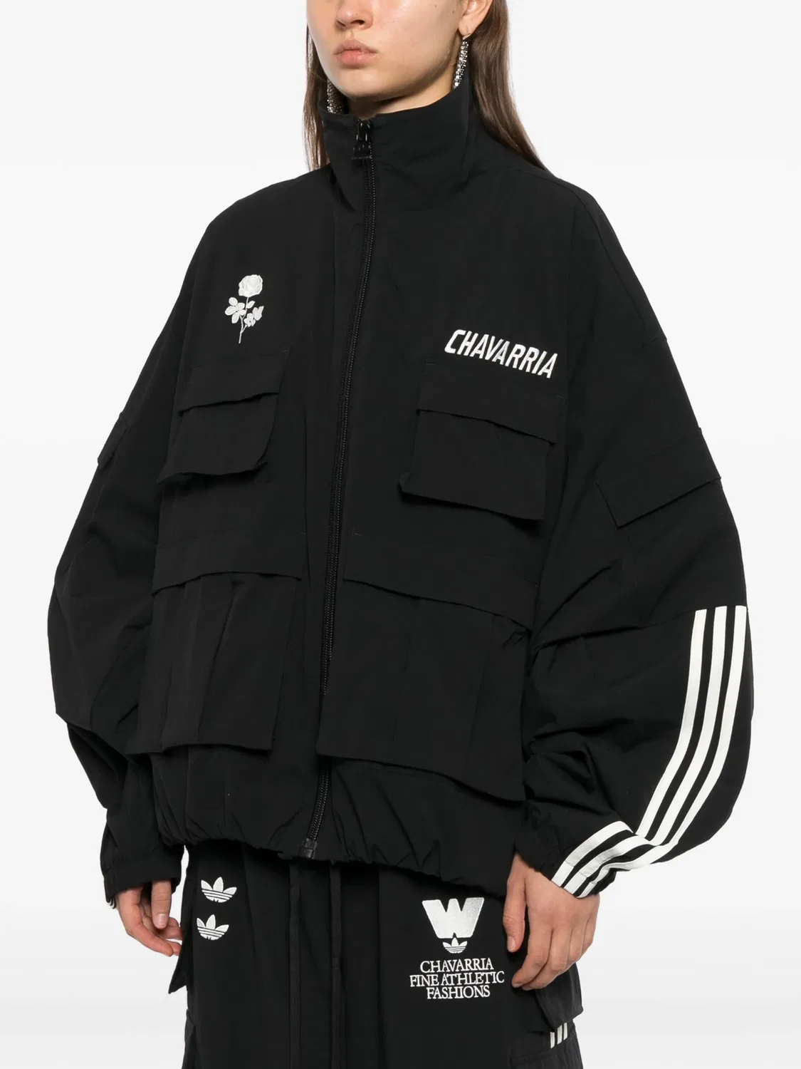 Куртка на молнии Adidas, черный — фото 3