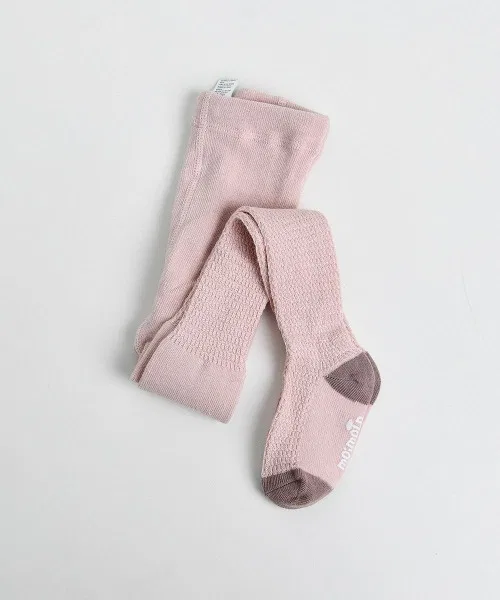 Детские колготки с контрастными мыском и пяткой Genma Smokey Pink, moimoln, Дымчато-розовый