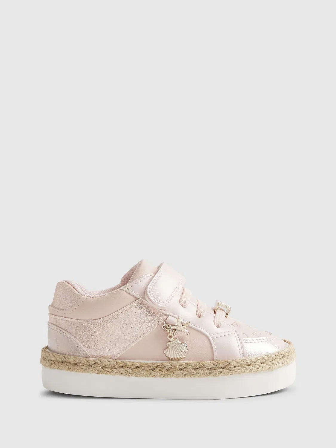 Кроссовки с рафией и подвесками River Island, розовый