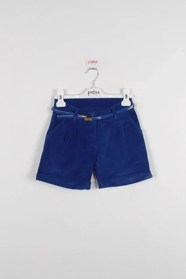 Детские шорты для девочек вельветовые с поясом Flower Pot Corduroy Incity, Saks