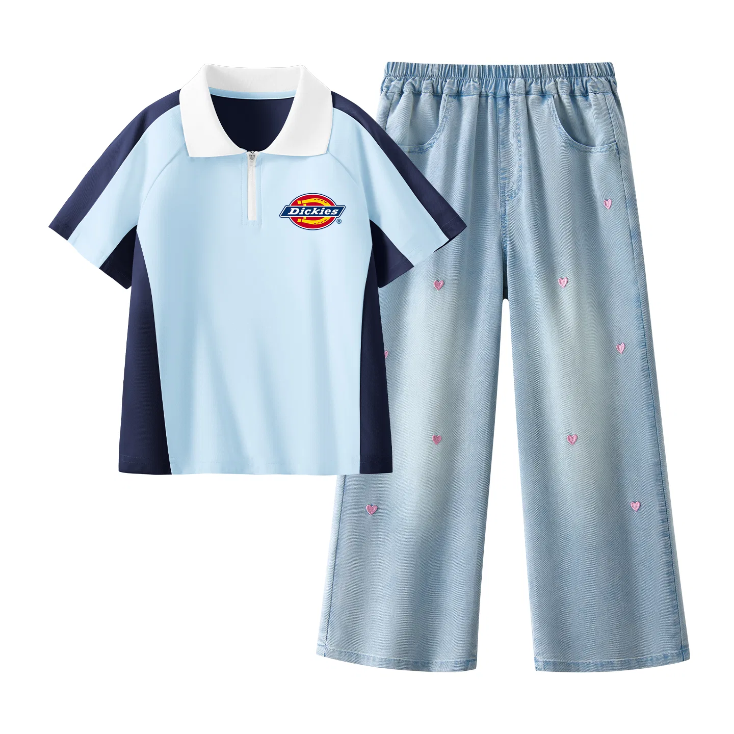 Детский спортивный комплект для мальчиков с принтом и вышивкой Dickies, Deep Sea Blue