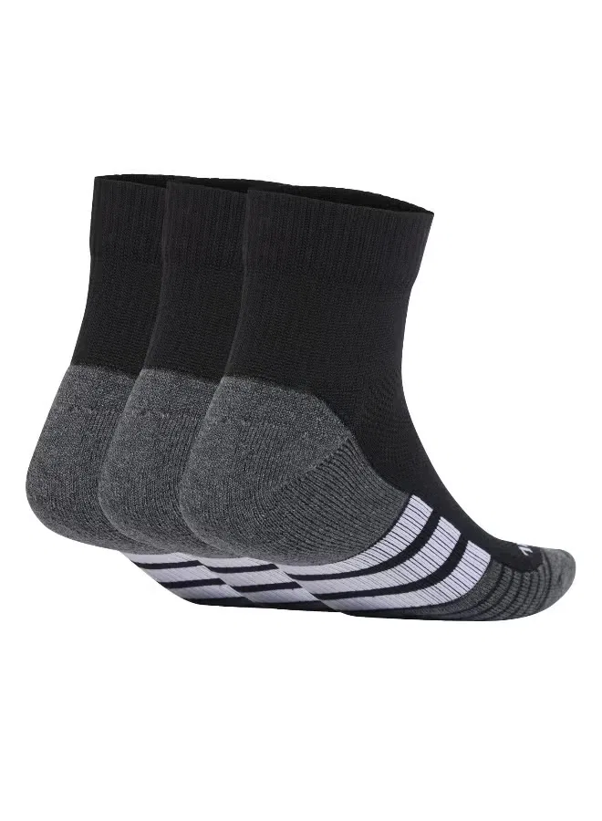 Носки спортивные с технологией Climacool 3 пары Adidas, черный — фото 2