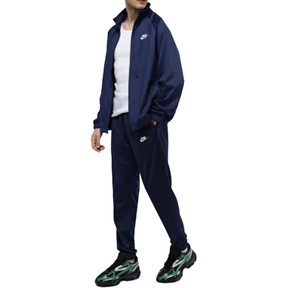 Мужской спортивный костюм из полиэстера с длинным рукавом Marine Blue Nike — фото 4