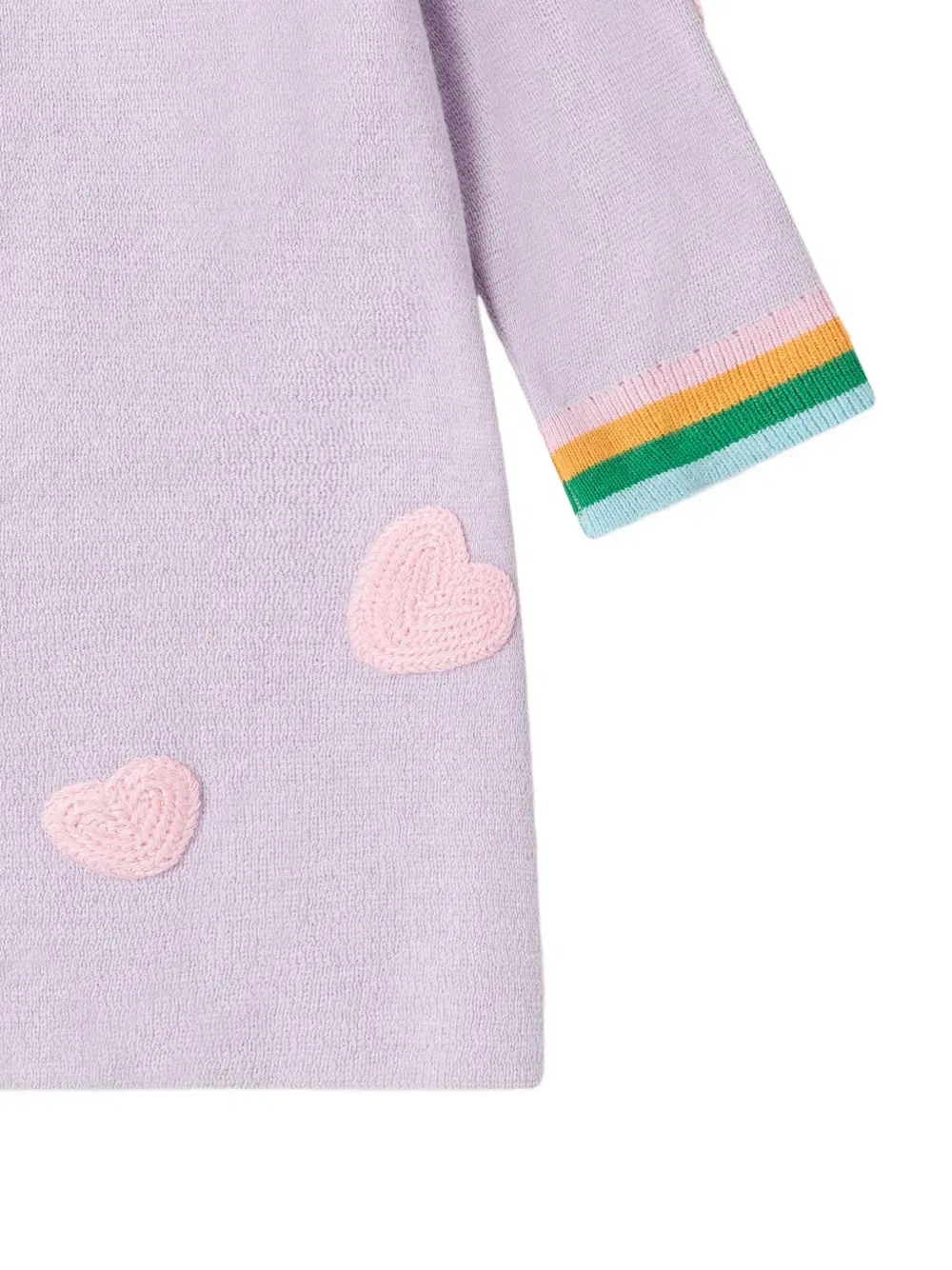 Платье вязки интарсия Stella McCartney Kids, фиолетовый — фото 4