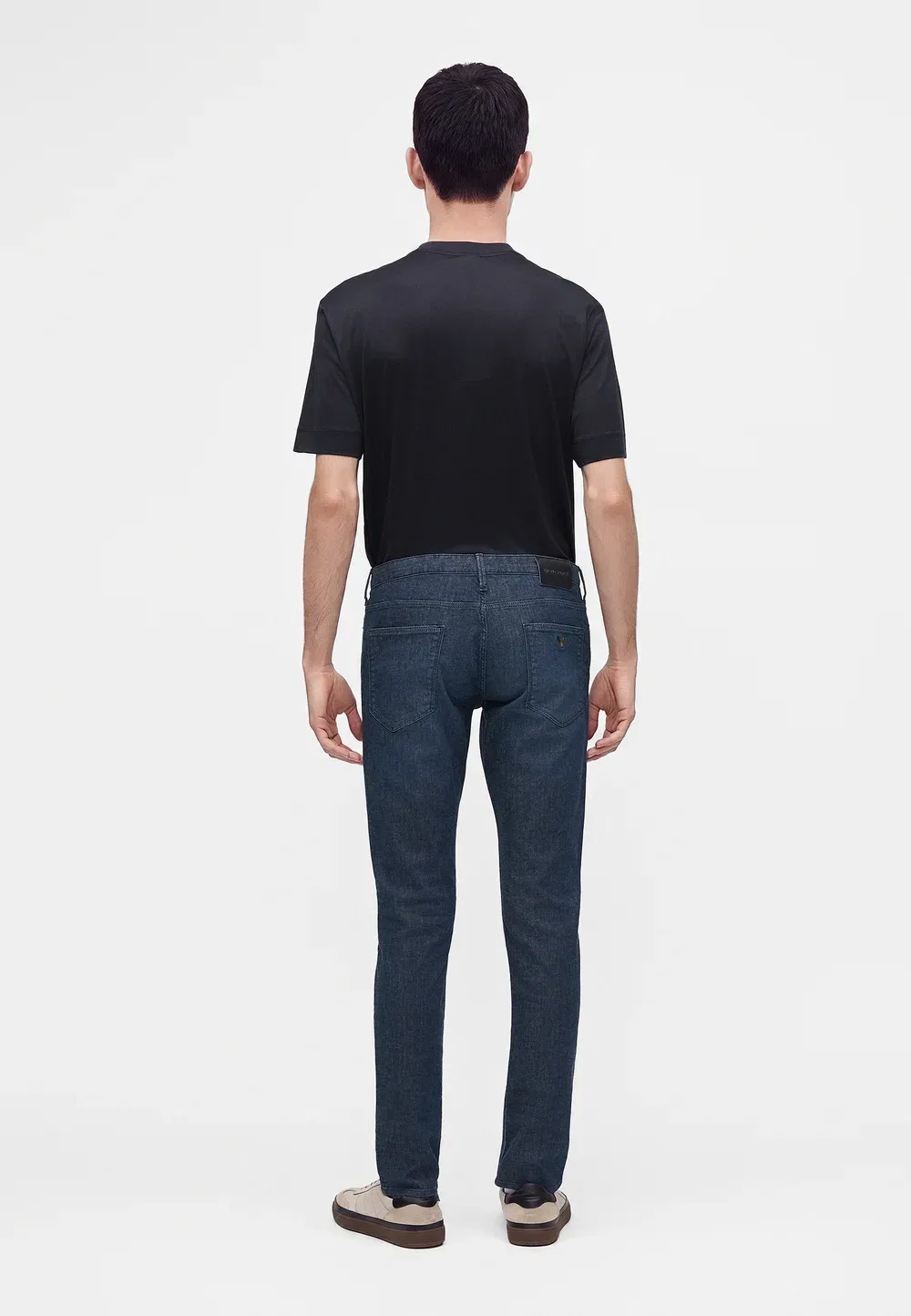 Брюки с карманами - джинсы зауженного кроя Emporio Armani, Medium Blue Denim — фото 3