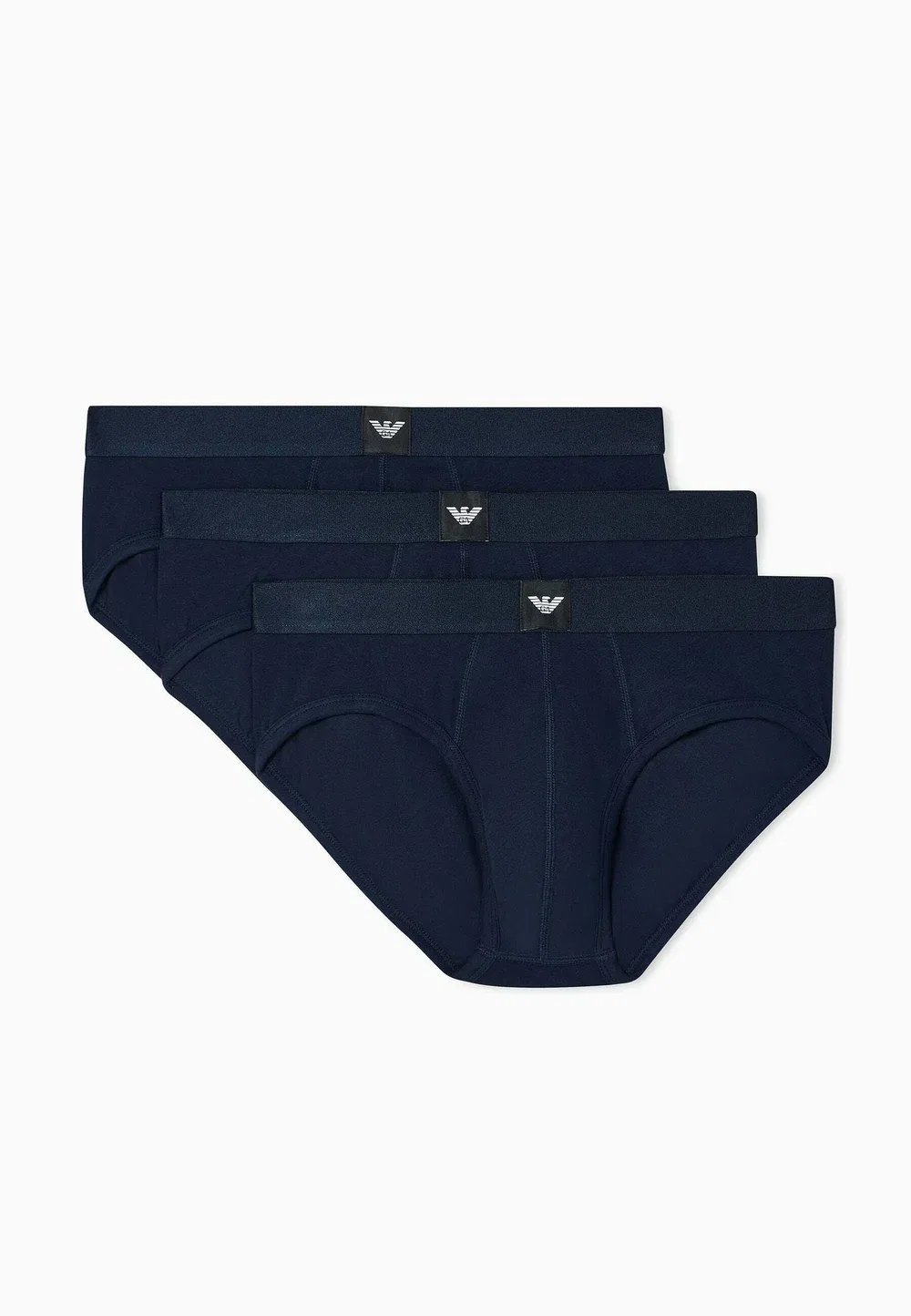 Комплект из 3 комфортных трусов Emporio Armani, Blu — фото 3