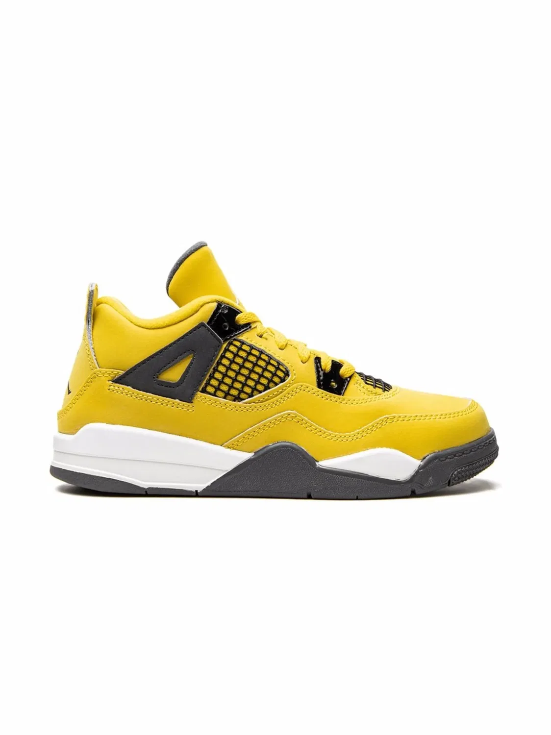 Кроссовки Retro 4 "Lightning" Jordan, желтый — фото 3