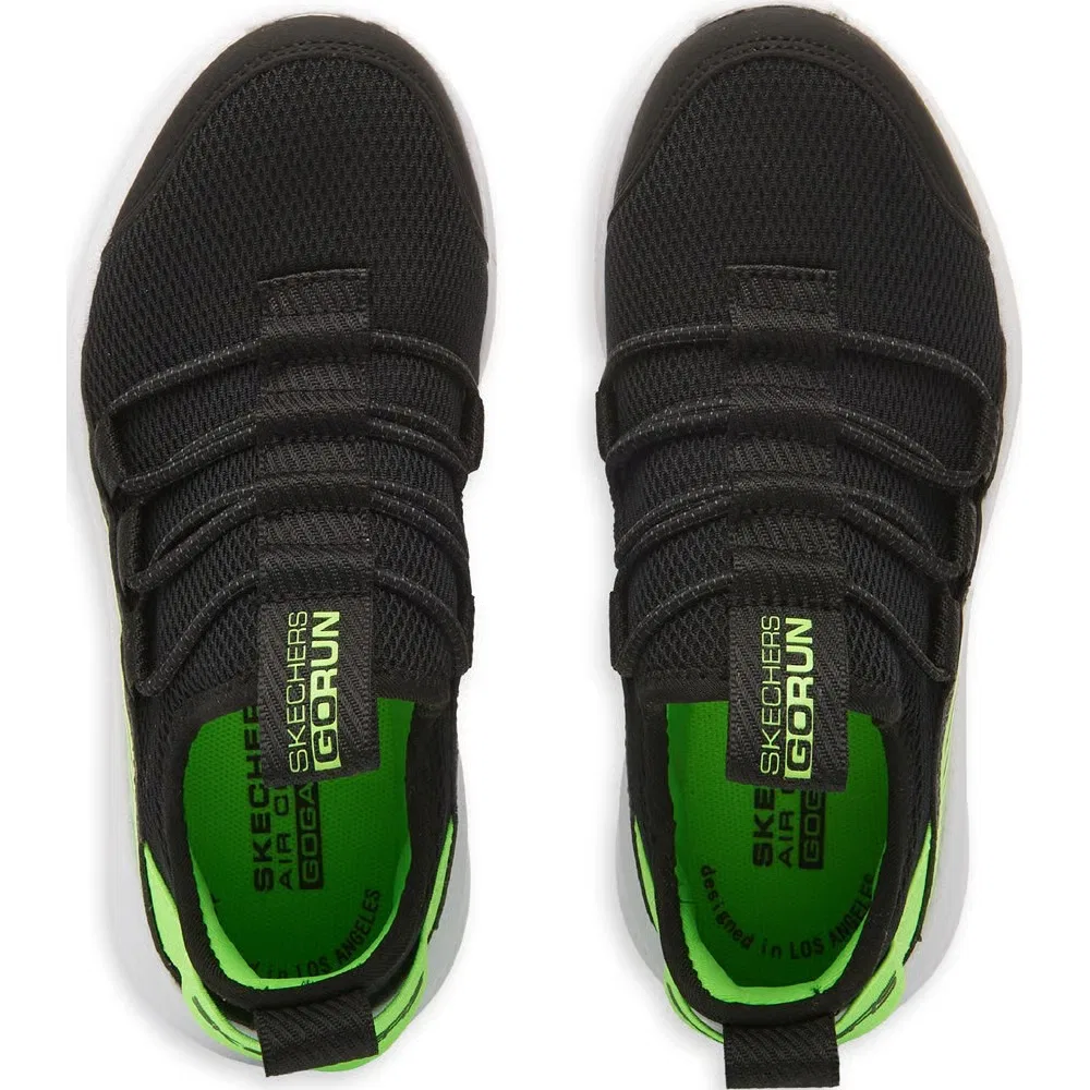 Детские слипоны Go Run Elevate Skechers, Black/Lime — фото 4