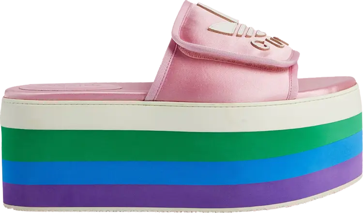 Сандалии Adidas Adidas x Gucci Wmns Platform Sandal 'Pink Silk', розовый — фото 2
