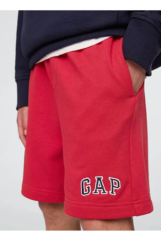 Детские шорты для мальчиков с эластичным манжетом Gap, Red — фото 3