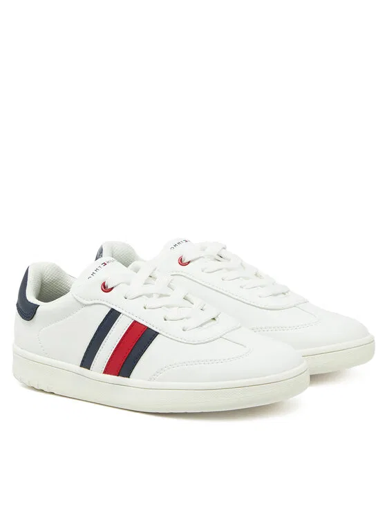 Кроссовки Stripe Low Cut Lace-Up Sneaker  Tommy Hilfiger, белый — фото 2