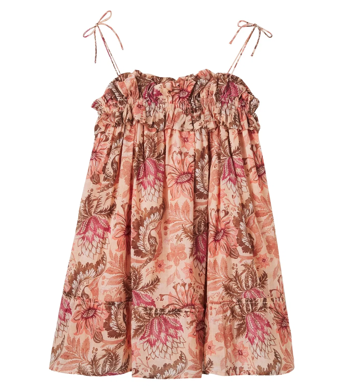Платье хлопковое Zimmermann Kids, оранжевый
