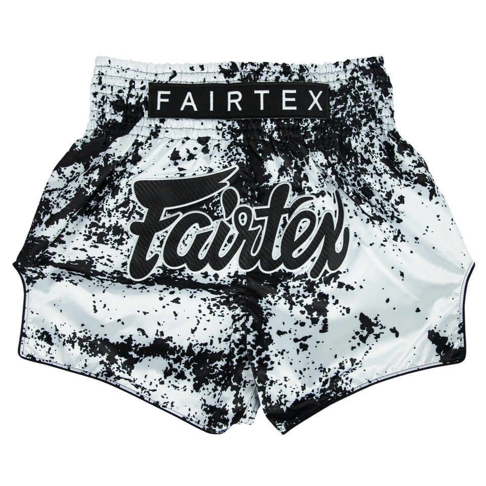 

Шорты для тайского бокса Fairtex Bs1948 Grunge White, размер XS, белый/черный