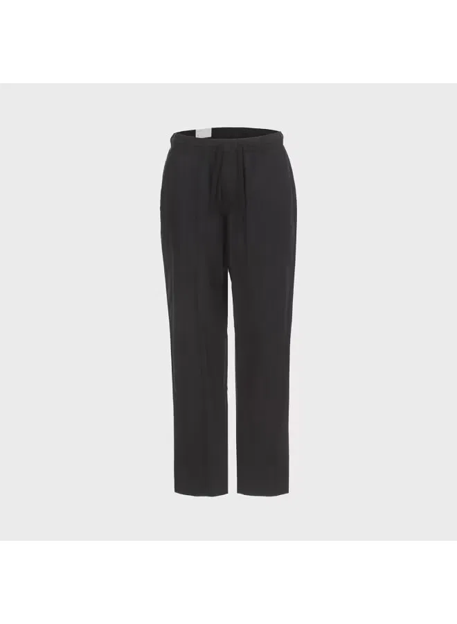 Брюки зауженные хлопково-льняные Zara, темно-синий — фото 2