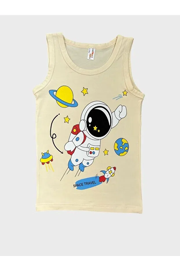 Детский комплект боксеров для мальчиков с принтом Astronaut and Rocket Fil Kids, Nude Color — фото 3