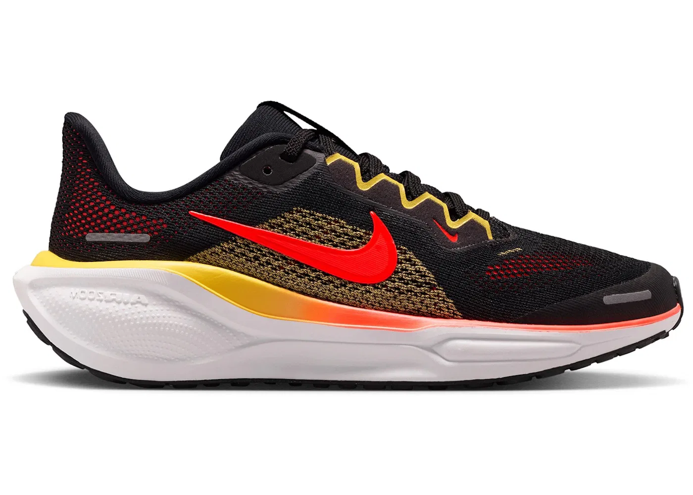 Детские кроссовки для бега с амортизацией Nike Air Zoom Pegasus 41 Nike, Black/Topaz Gold/Bright Crimson