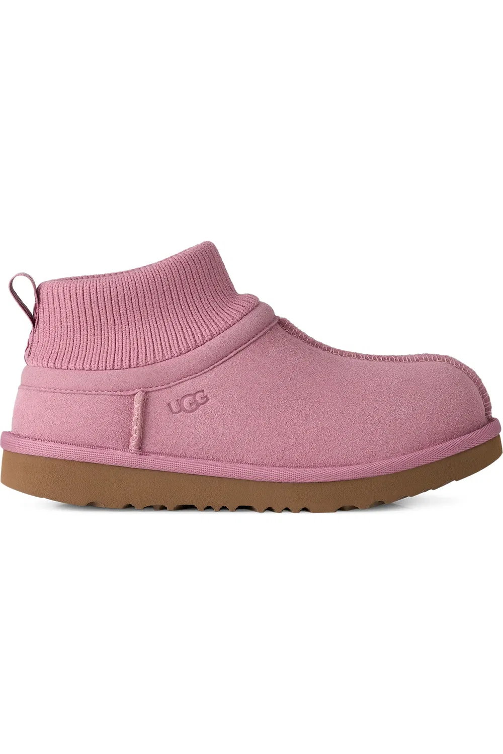 Детские мини-сапоги утепленные на шнуровке Classic Ultra Stretch Mini UGG, Dusty Orchid — фото 2