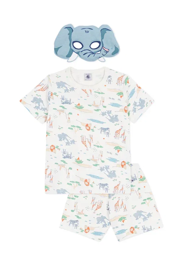 Пижамный комплект из хлопка Pyjacourt Petit Bateau, marshmallow multico
