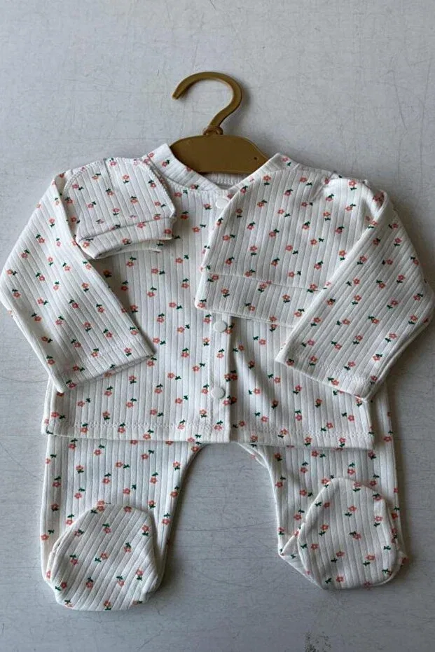 Детский комплект для новорожденных хлопковый Hümazade, White — фото 3
