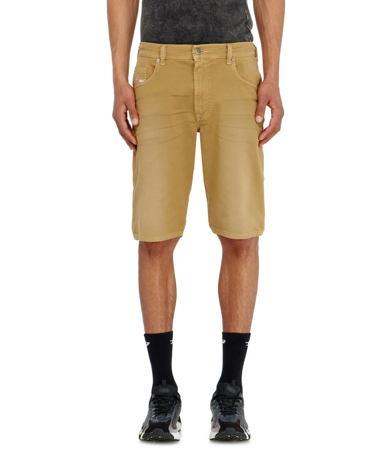 Мужские джоггеры-шорты Slim Fit D-KROOLEY-SHORT-BW JOGG DIESEL, Beige