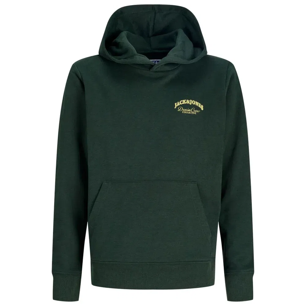 Детский худи с капюшоном и длинным рукавом Brandes Relaxed Jack & jones, Green — фото 3