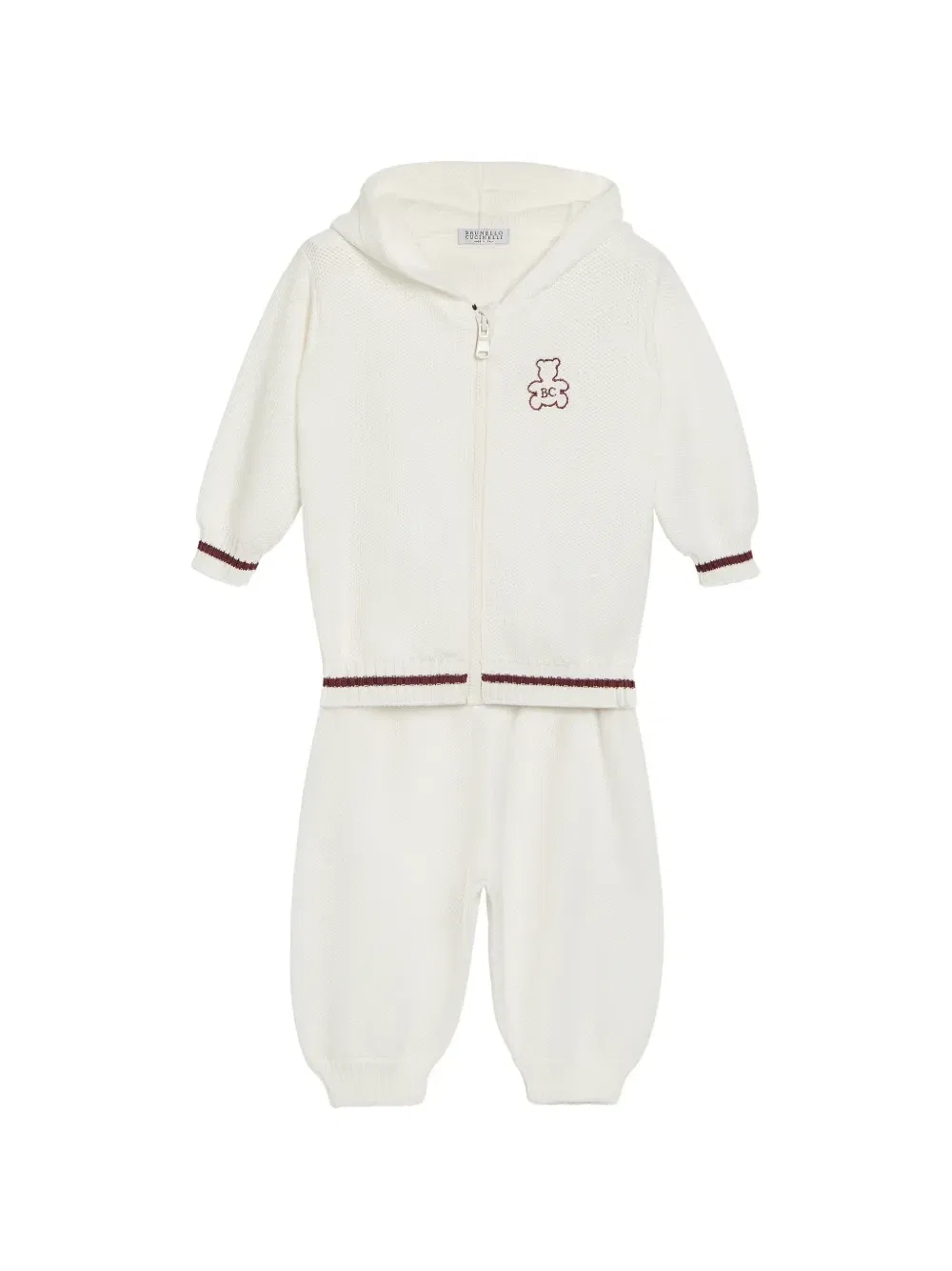 Спортивный костюм Bernie Brunello Cucinelli Kids, белый