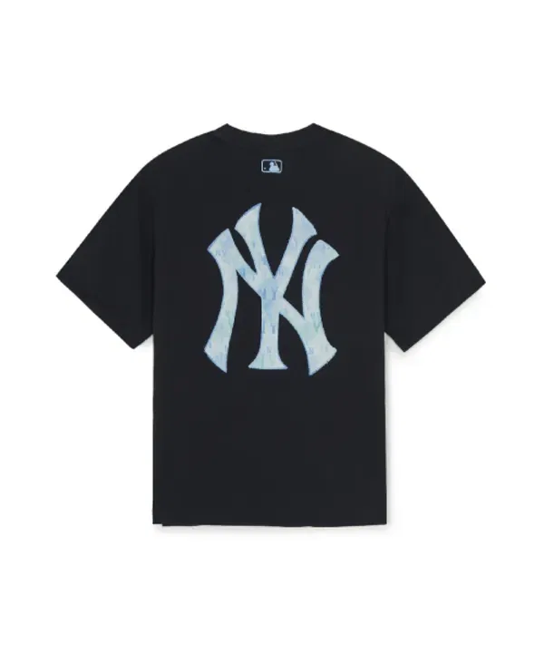 Футболка с монограммой, летняя, SPORTIVE MONOGRAM, Mlb Kids, черный — фото 2