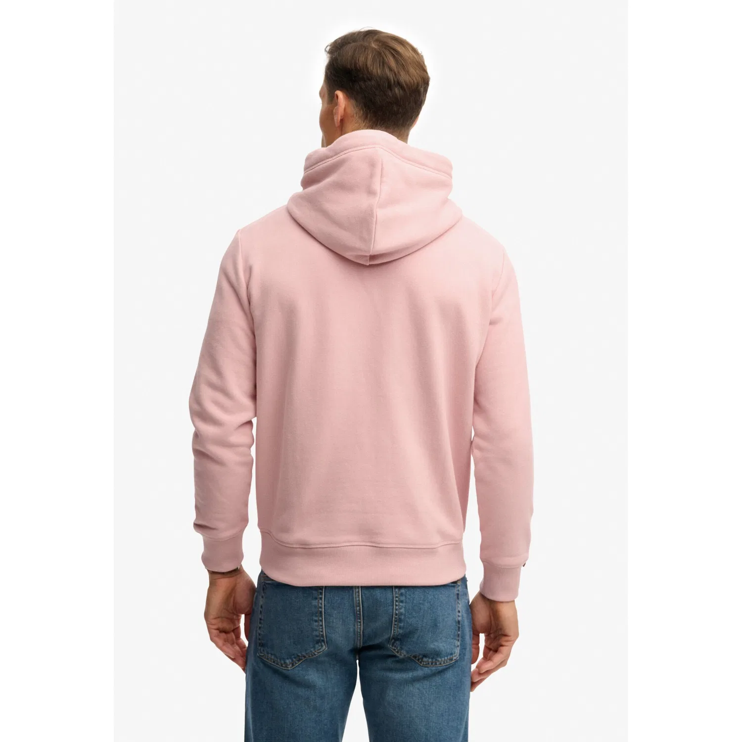 Мужской худи с капюшоном свободного кроя Superdry, Light Blush Pink — фото 3