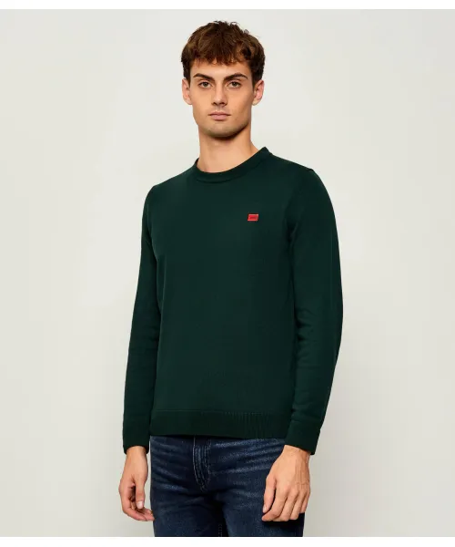 

Свитер Сан-Кассиус Regular fit Hugo, зеленый