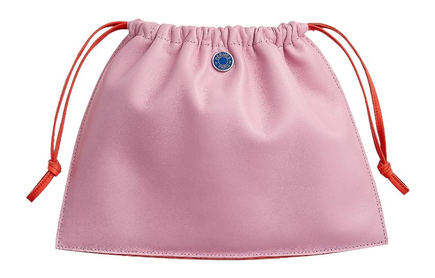 

HERMES Косметичка Pilo Milo из овчины и телячьей кожи Swift, женская, цвет Mallow Purple