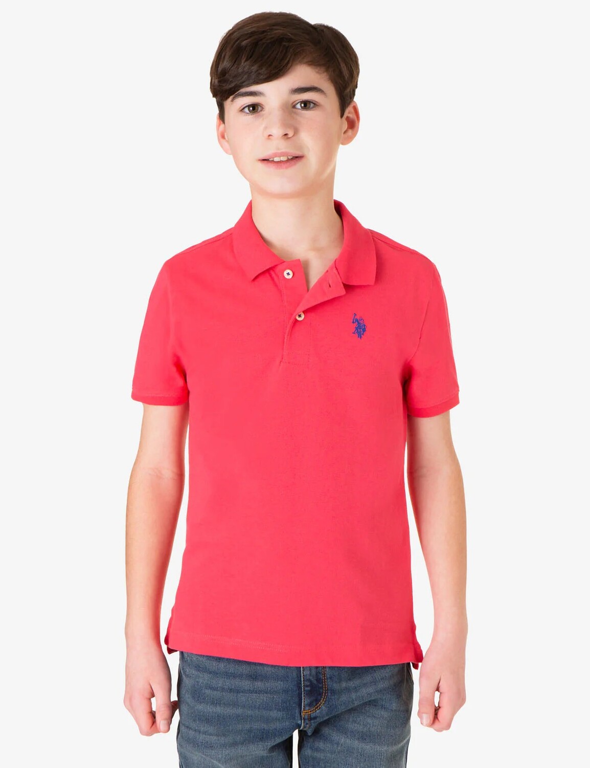 

Футболка поло U.S. Polo Assn. Boys Pique, красный