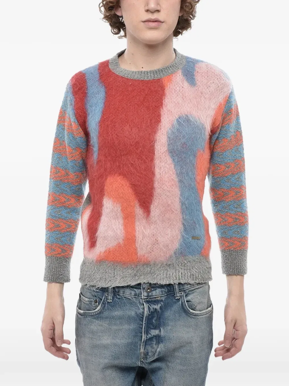 Свитер тай-дай из плотной ткани Dsquared2, красный
