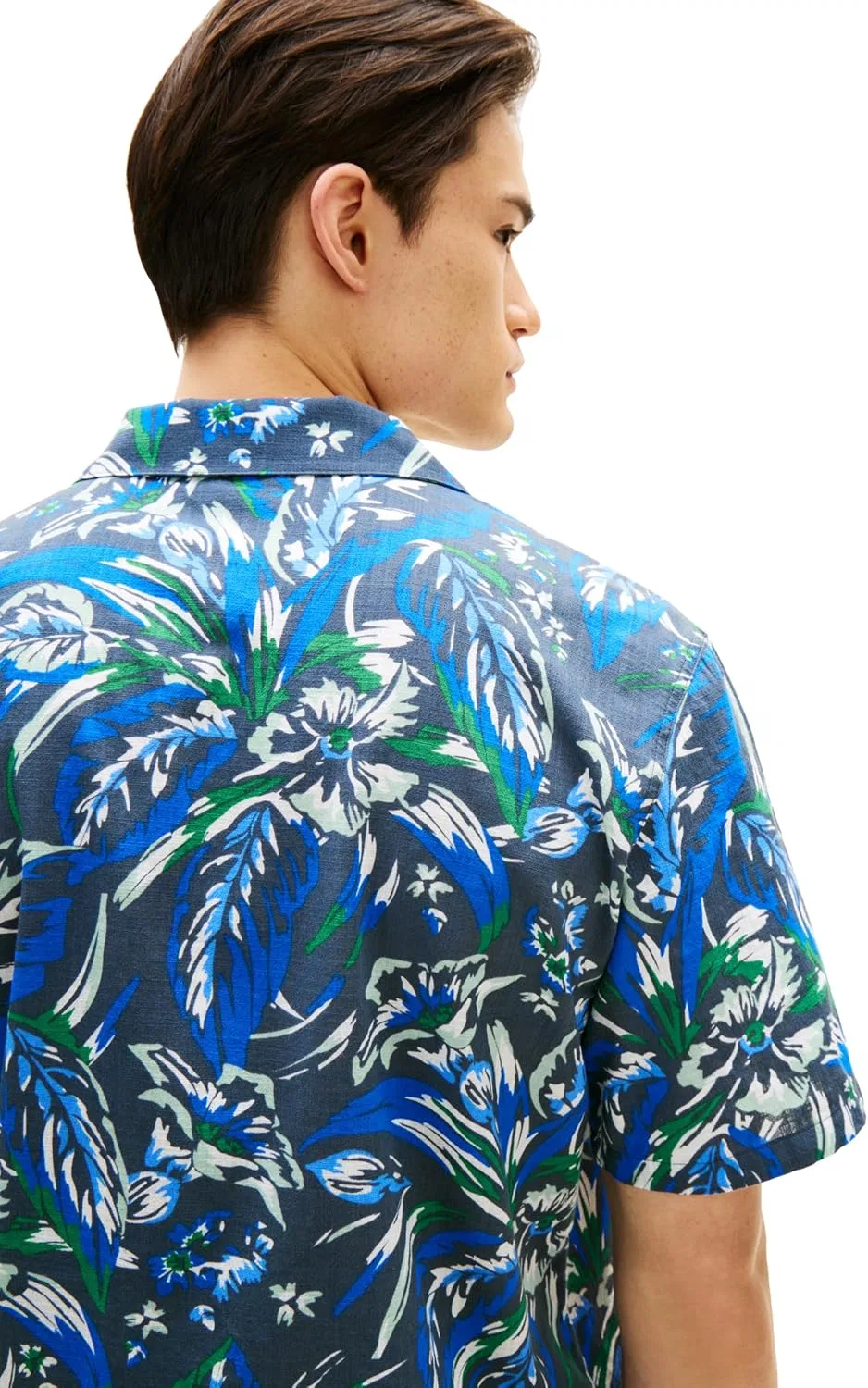 Мужская рубашка из хлопка с коротким рукавом Tommy Hilfiger, Vintage Hawaiian Desert Sky — фото 2
