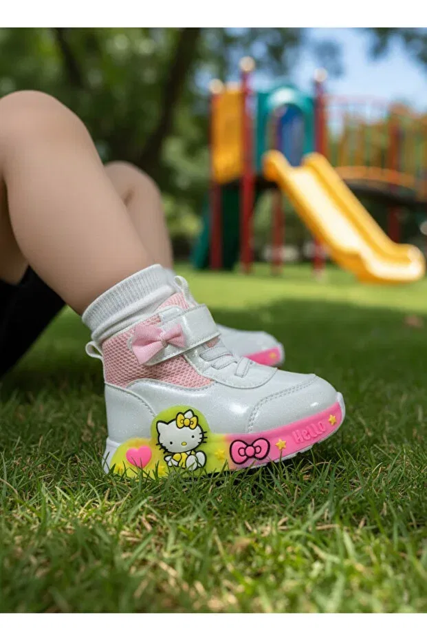 Детские ботинки для девочек на молнии с бантом Foopi, Pink