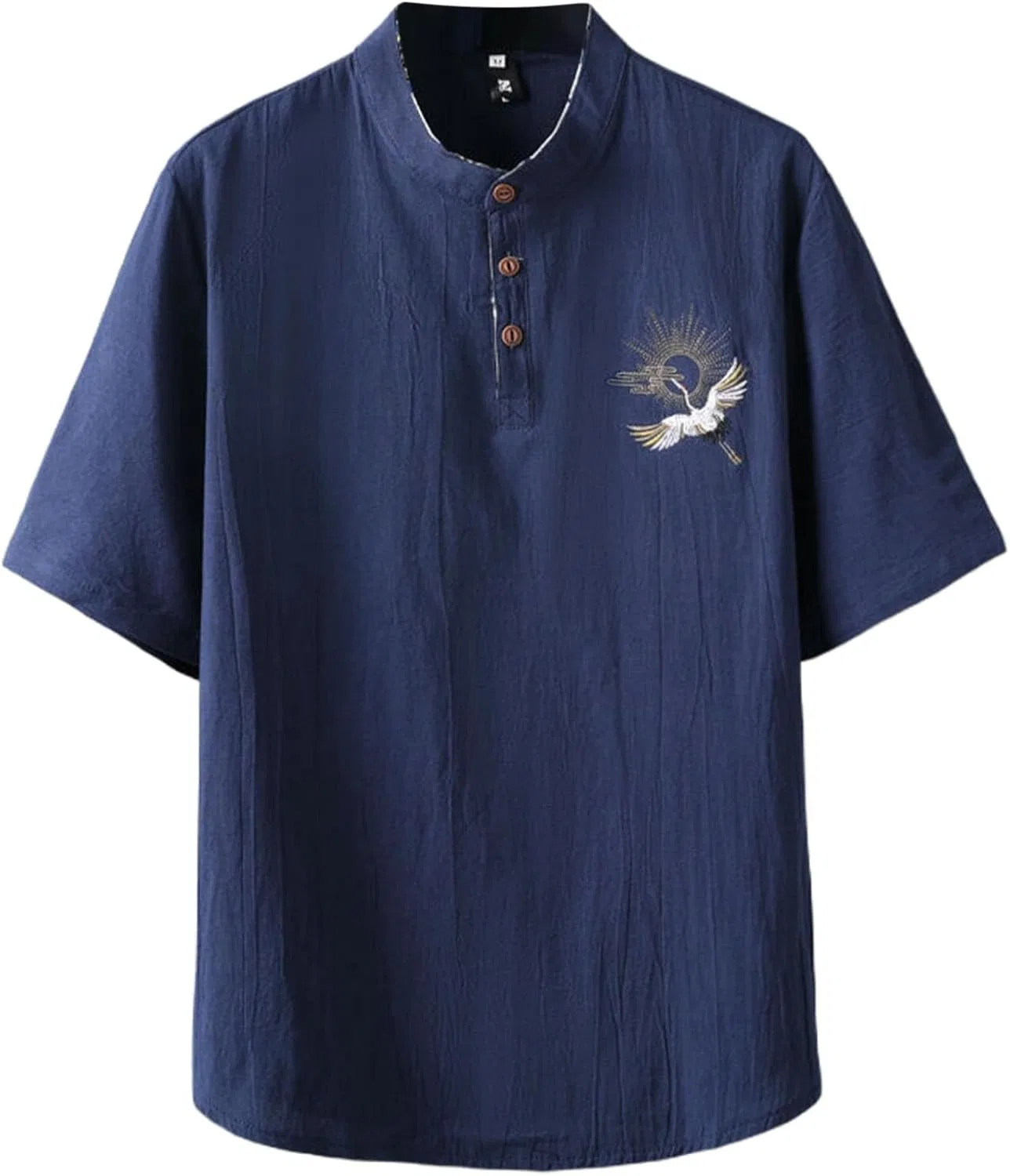 Мужская футболка с принтом Henley, Navy