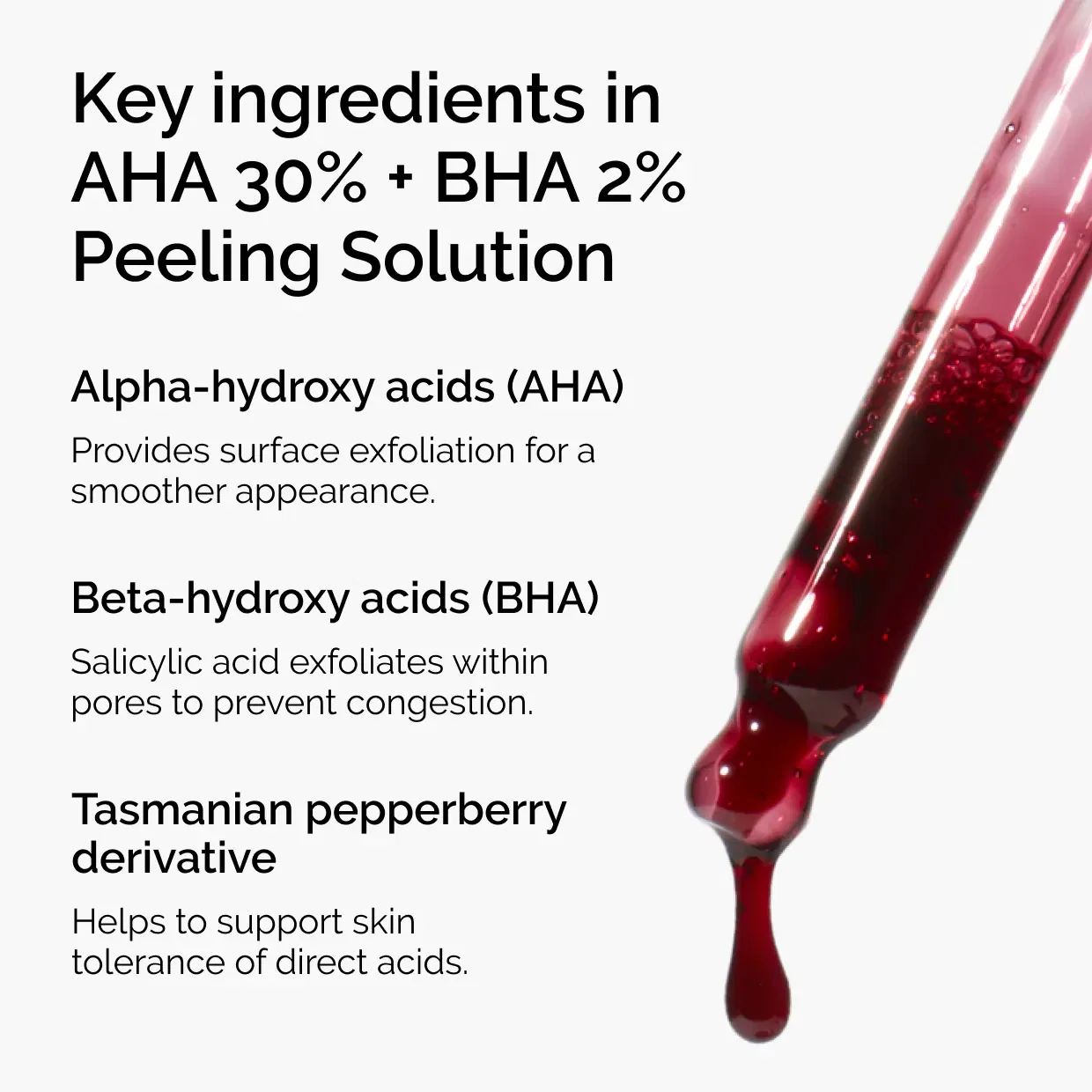 Пилинг-раствор с AHA 30% и BHA 2% 30 мл отшелушивающий The Ordinary — фото 3